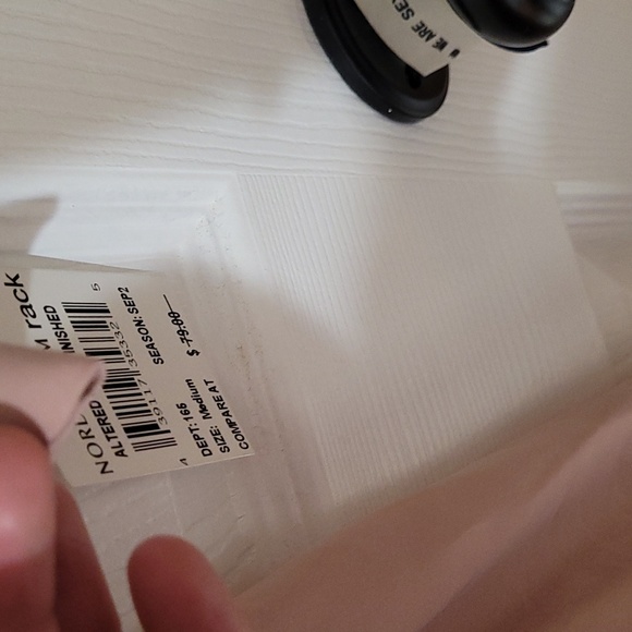 Women's Halogen light pink chambray dress with buttons, size medium - Picture 6 of 7